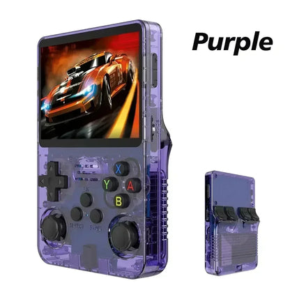 R36S Portable Open Source Game Console 64G 128B 3.5 Inch IPS Screen Linux Player with 15000 Preloaded Games Orange